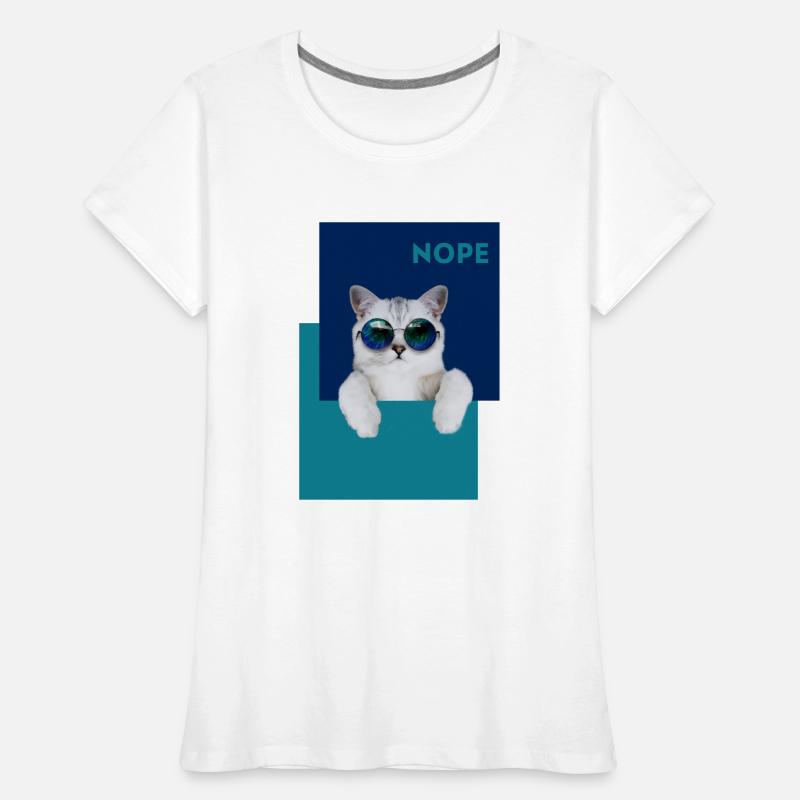 Cat Nope Women's Premium Organic T-Shirt