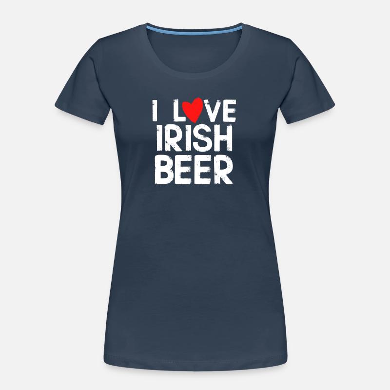 Ich liebe irisches Bier Frauen Premium Bio T-Shirt