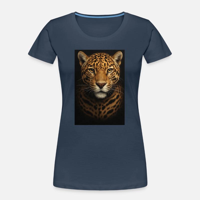 Data Analysis Illustration with Leopard Women's Premium Organic T-Shirt