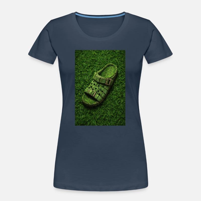 Conception de sandales Eco Grass T-shirt bio Premium Femme