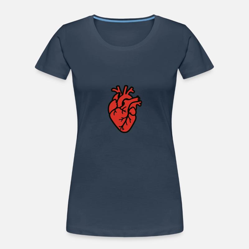 cuore_anatomico Frauen Premium Bio T-Shirt
