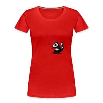 Raccoon Blues - Frauen Premium Bio T-Shirt -  - Vorne - Mia (176cm)