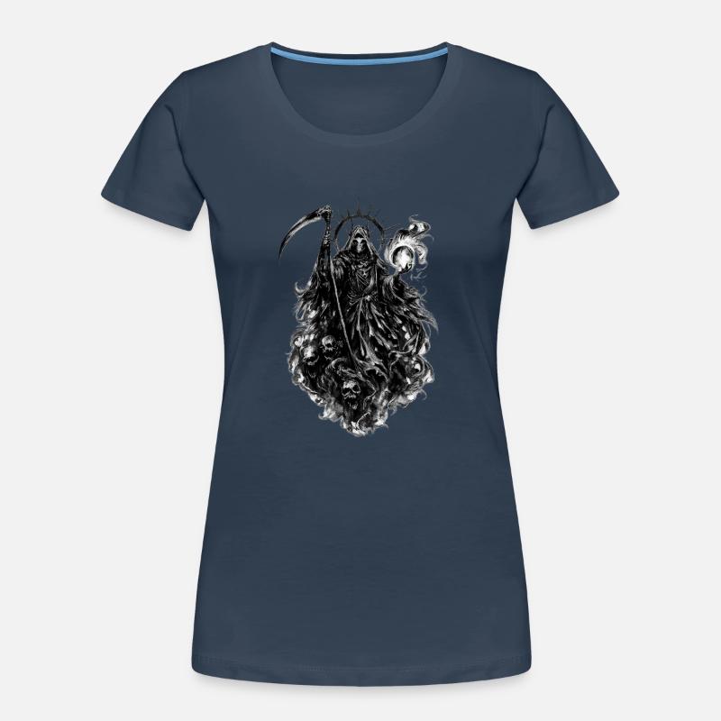 Schatten-Todesbote Gothic Frauen Premium Bio T-Shirt