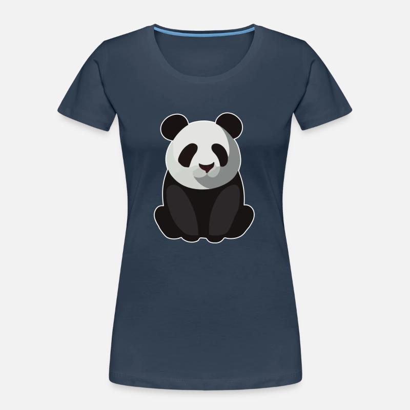 BABY PANDA SITZEND Frauen Premium Bio T-Shirt