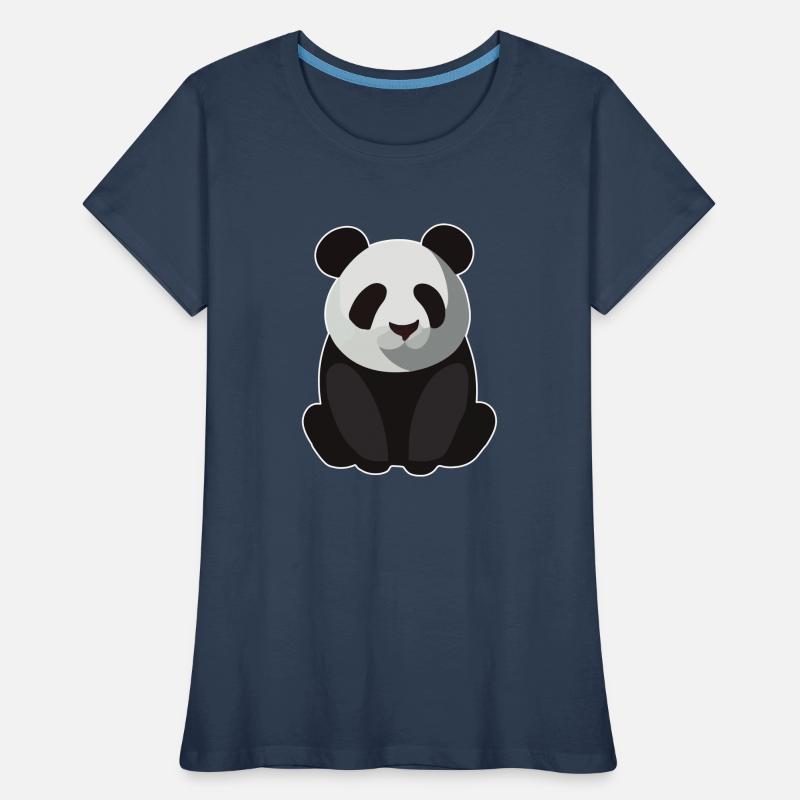 BÉBÉ PANDA ASSIS T-shirt bio Premium Femme