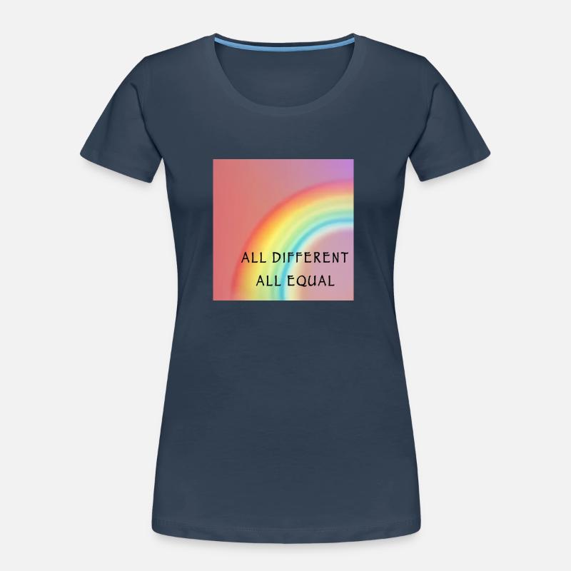 All different all equal. Diversity. Love. Women's Premium Organic T-Shirt