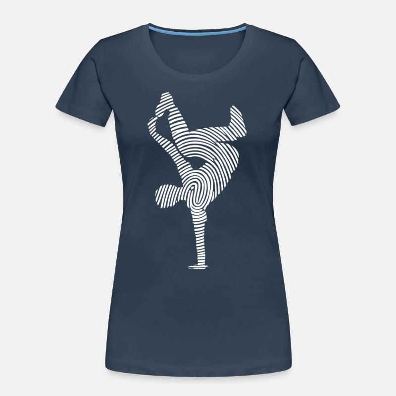 Breakdance Danse Breakdance Empreinte digitale T-shirt bio Premium Femme