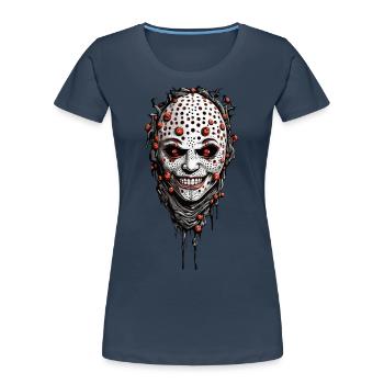 Gruseliges Halloween Trypophobie Horror Design - Frauen Premium Bio T-Shirt -  - Vorne - Mia (176cm)