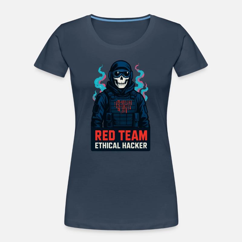 Cyber-Red-Team ethischer Hacker Frauen Premium Bio T-Shirt