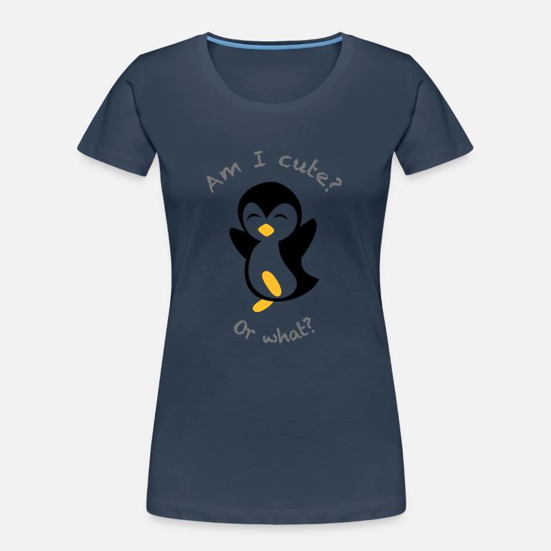Pingouin mignon | Couleurs de conception librement sélectionnables. T-shirt bio Premium Femme