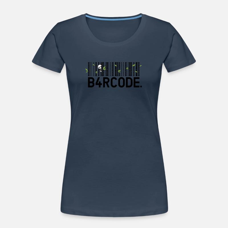 B4RCODE. Bamboo black Women's Premium Organic T-Shirt