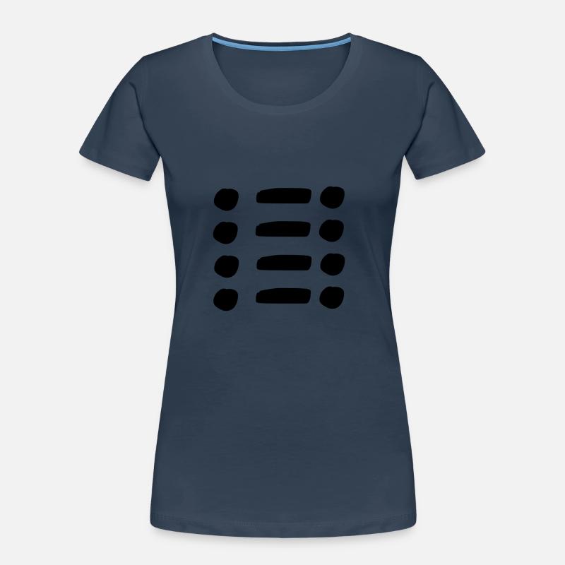 Line, dots, dot, shape, symbol Women's Premium Organic T-Shirt