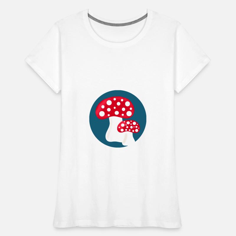 Toadstool, mushroom in the woods gift Women's Premium Organic T-Shirt