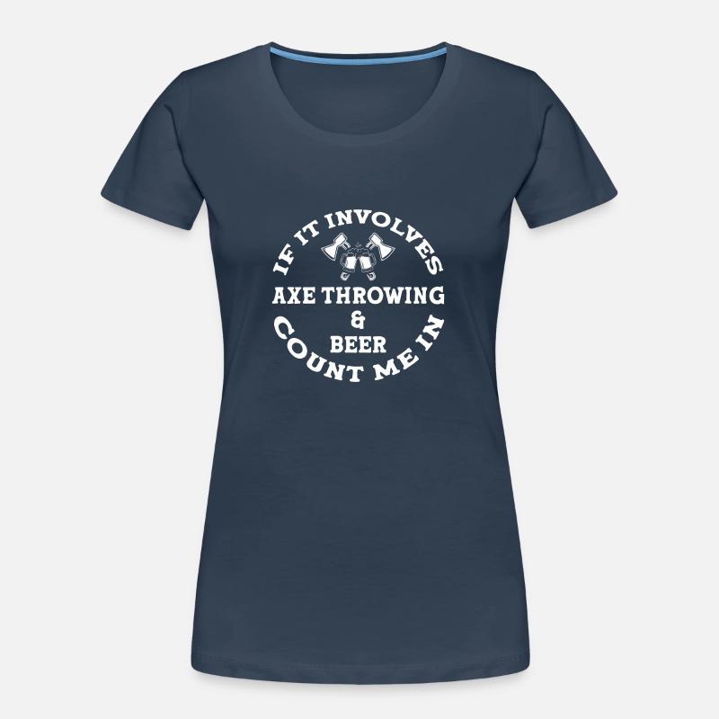 Axe throw axe throwing Women's Premium Organic T-Shirt