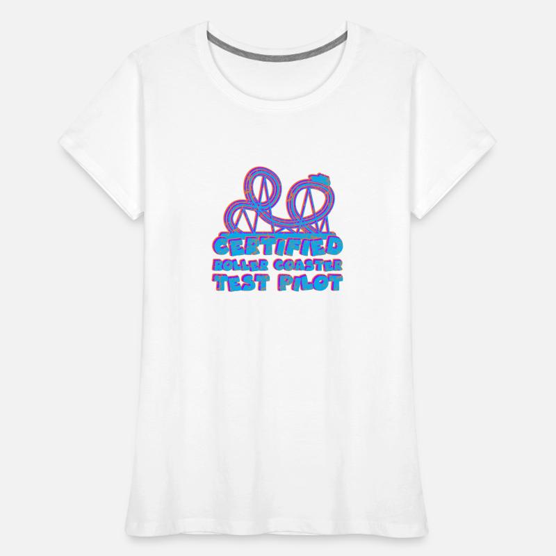 Parc d’attractions Roller Coaster T-shirt bio Premium Femme