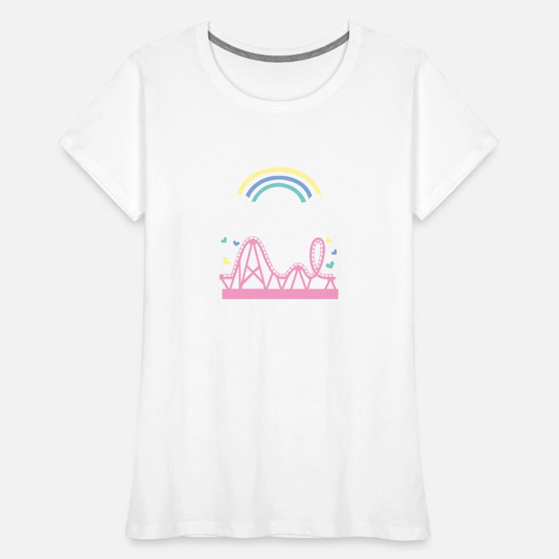 Parc d’attractions Roller Coaster T-shirt bio Premium Femme