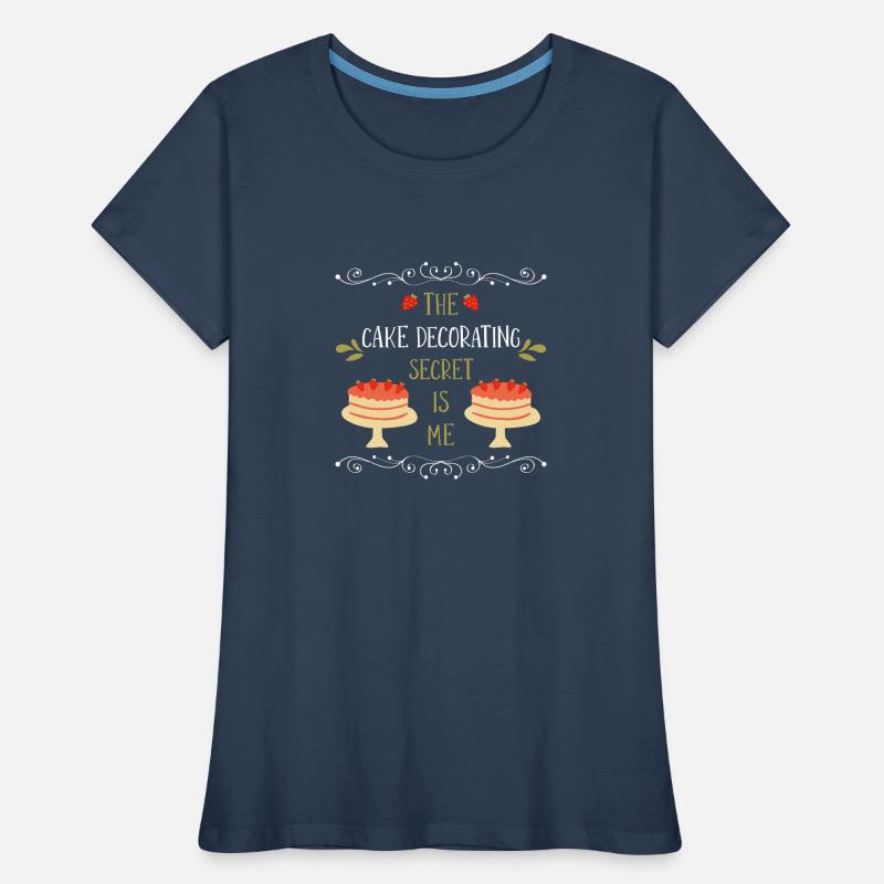 Kuchen backen Bäcker Konditor Frauen Premium Bio T-Shirt