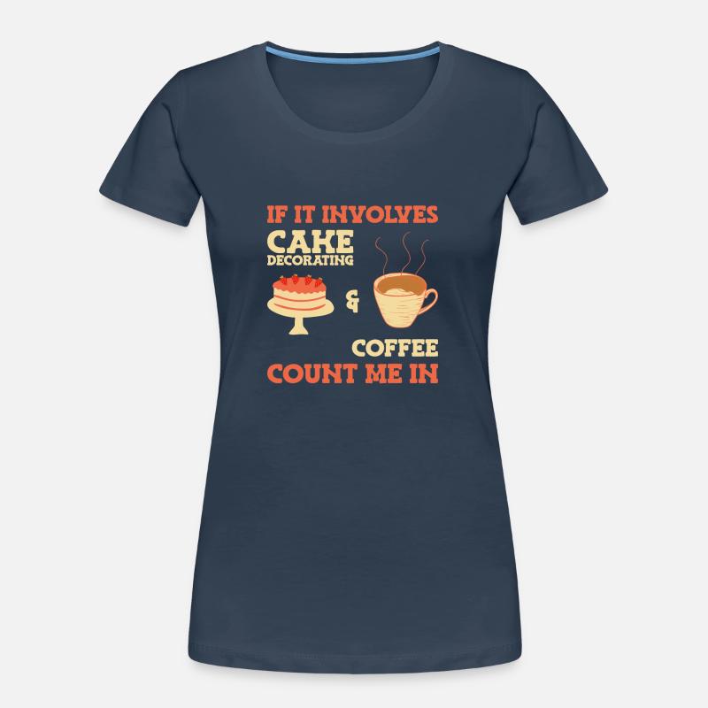 Kuchen backen Bäcker Konditor Frauen Premium Bio T-Shirt