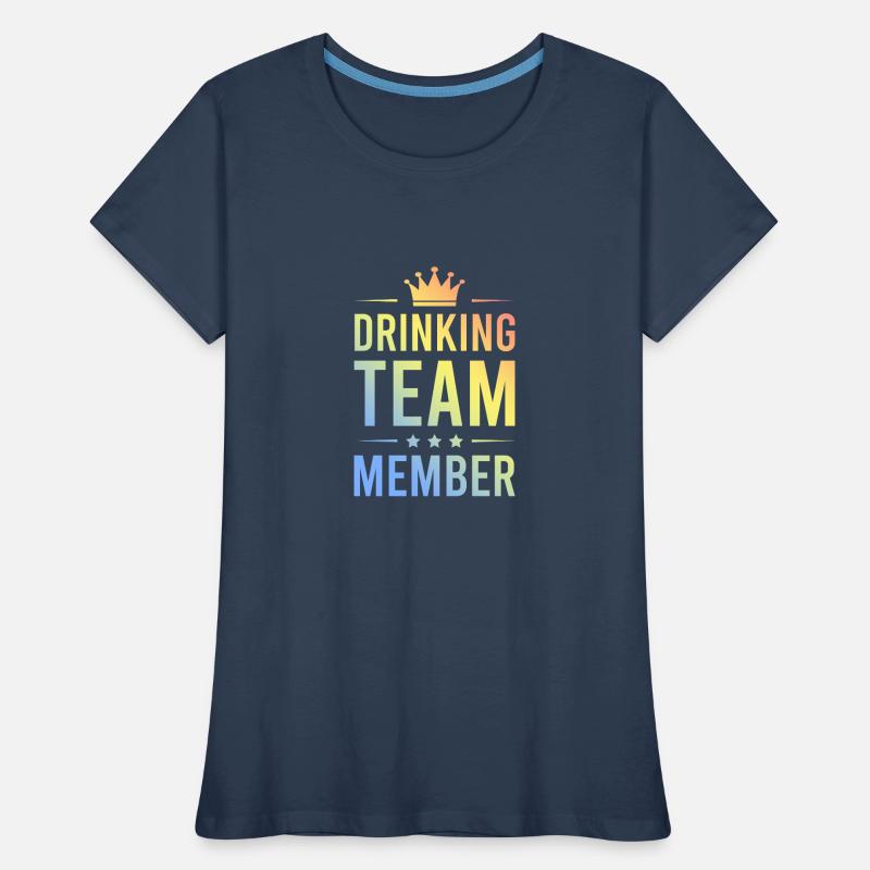 Équipe de boisson colorée T-shirt bio Premium Femme