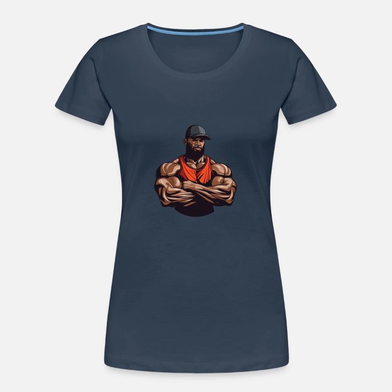 Workout Bodybuilder Muscles Women's Premium Organic T-Shirt