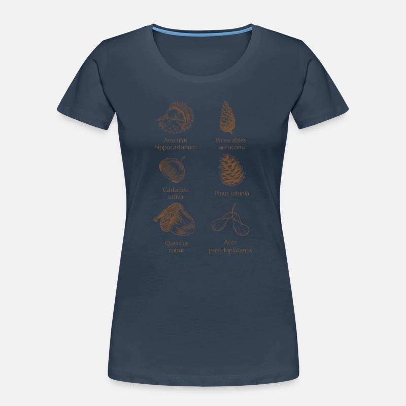 Faune forestière aux tons bruns chauds T-shirt bio Premium Femme