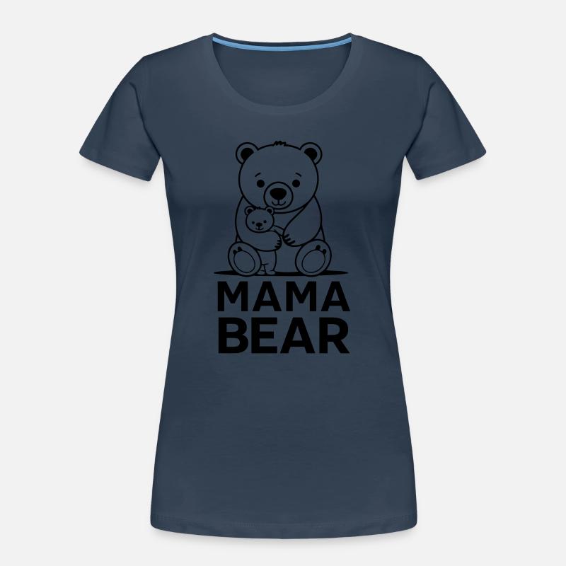 Maman ourse T-shirt bio Premium Femme