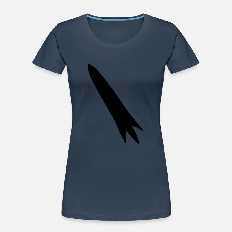 Vecteur de vol spatial spatial de fusée spatiale T-shirt bio Premium Femme