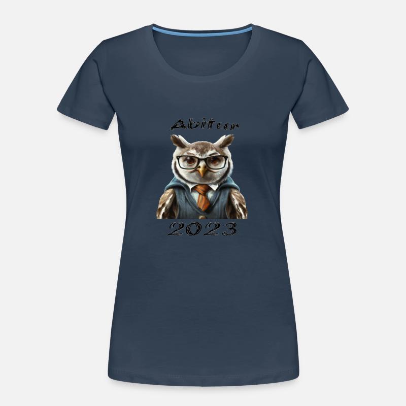 Abitur 2023 Eule Frauen Premium Bio T-Shirt