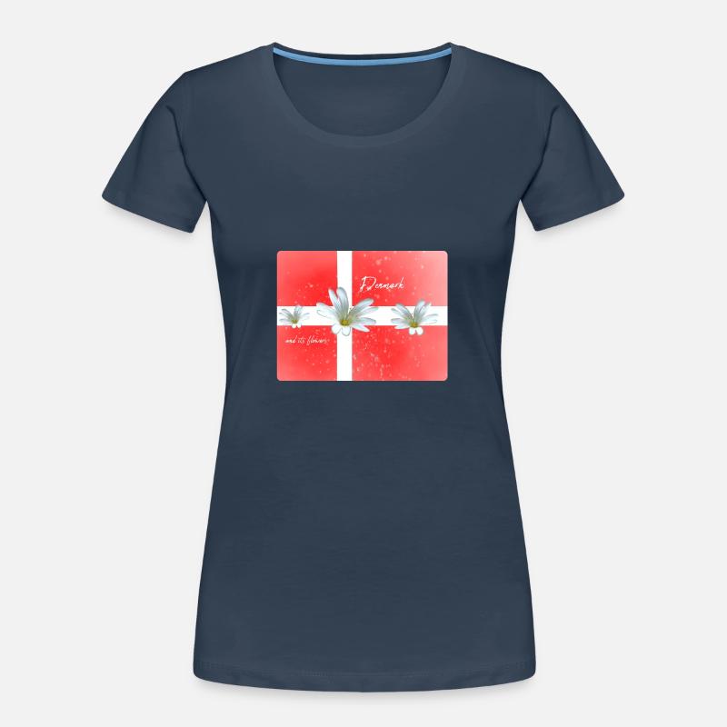 Danemark Danemark Danemark Drapeau T-shirt bio Premium Femme
