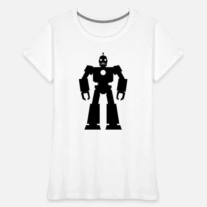 Roboter – KI Technik Sci-Fi Nerd Design Frauen Premium Bio T-Shirt