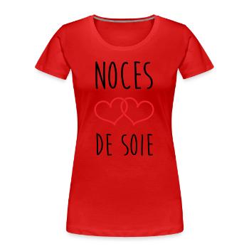 Silk Wedding 12 years of marriage - Women's Premium Organic T-Shirt -  - Front - Mia (176cm)