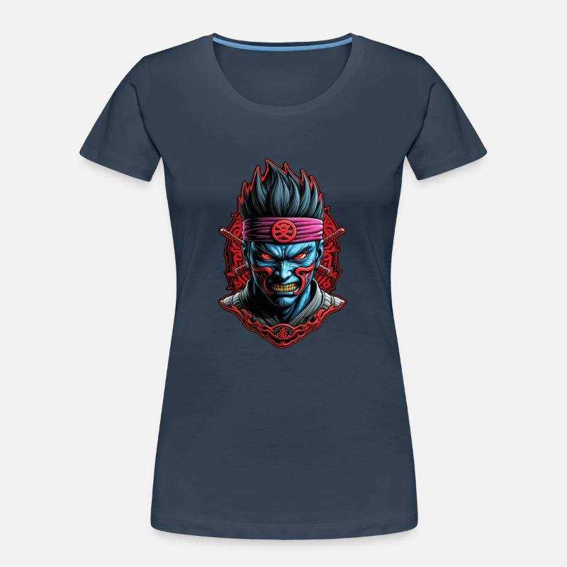 Samurai-Krieger - Japan - Dämon Frauen Premium Bio T-Shirt