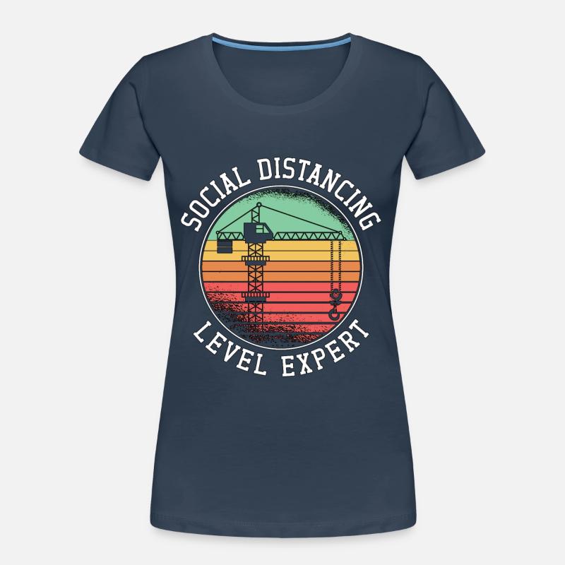 Construction Worker Construction Crane Operator Crane Driver Gift Women's Premium Organic T-Shirt