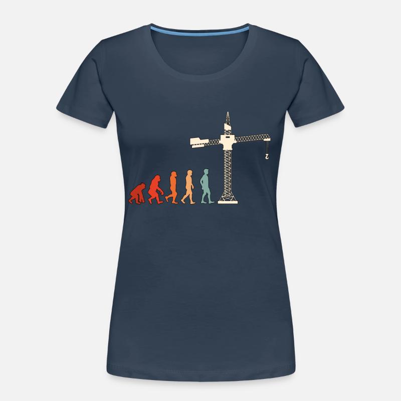 Construction Worker Construction Crane Operator Crane Driver Gift Women's Premium Organic T-Shirt