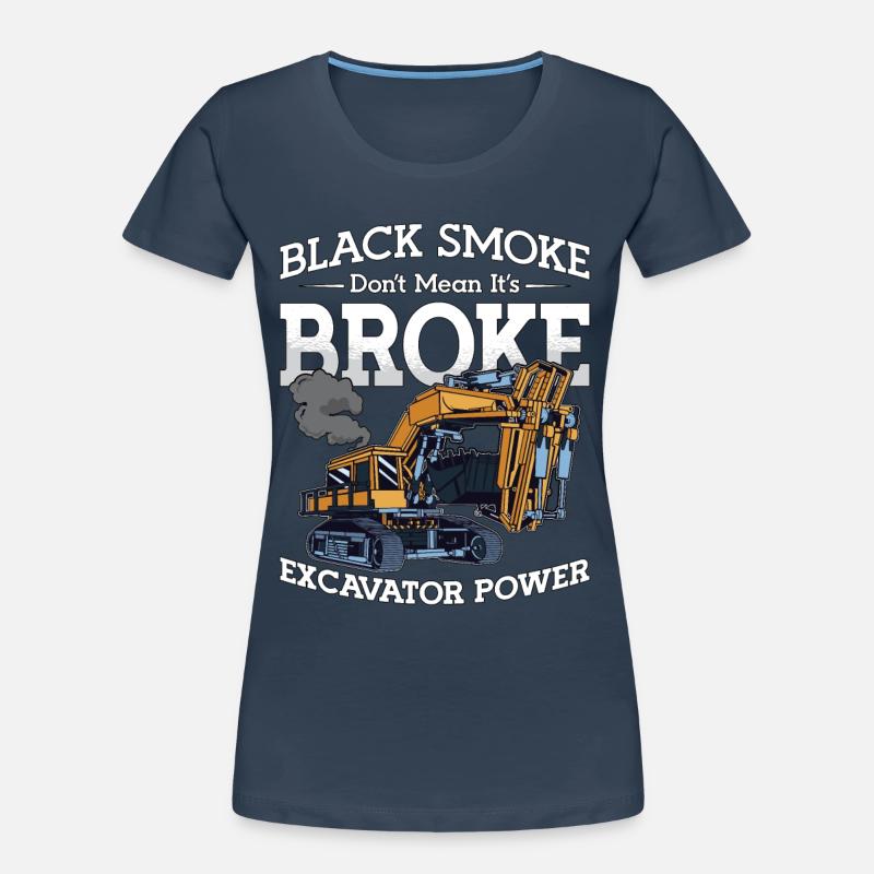 Baggern Baggerfahrer Bauarbeiter Bagger Geschenk Frauen Premium Bio T-Shirt