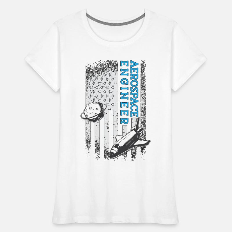 Aerospace Engineer Engineering Space Rocket Women's Premium Organic T-Shirt