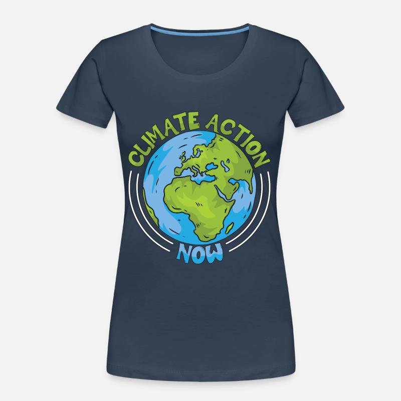Climate Change Climate Action Now Environmentalist Frauen Premium Bio T-Shirt