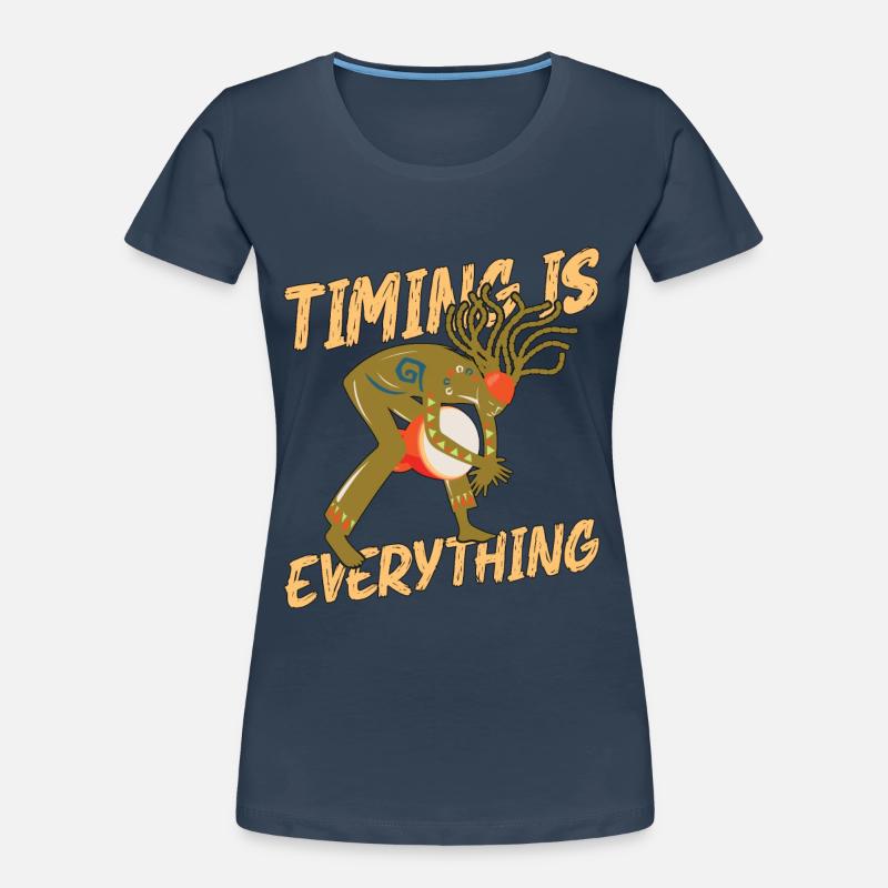Djembe Timing Is Everything Drumming Djembe Player Women's Premium Organic T-Shirt