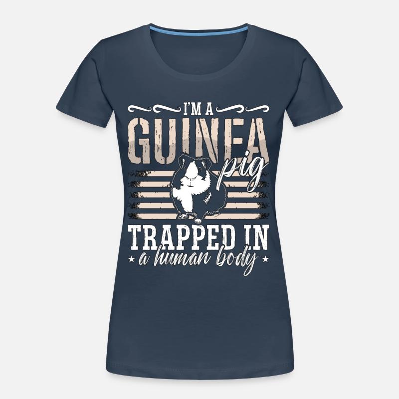 Cochon d’Inde Je suis un cochon d’Inde piégé dans un animal de compagnie Cavy T-shirt bio Premium Femme