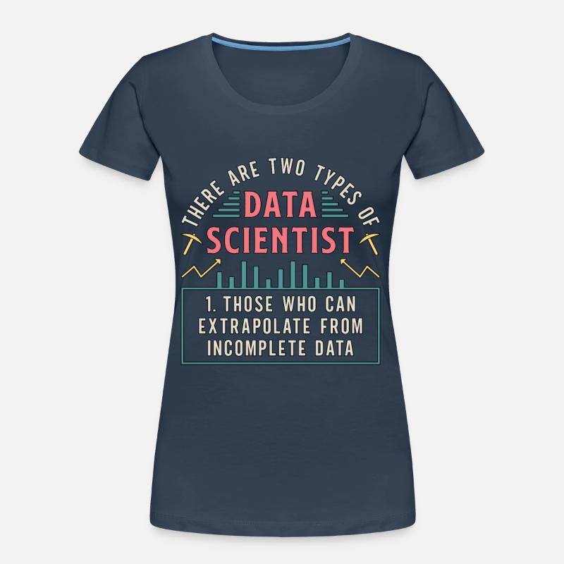 Data Mining There Are Two Types Of Data Programmer Frauen Premium Bio T-Shirt
