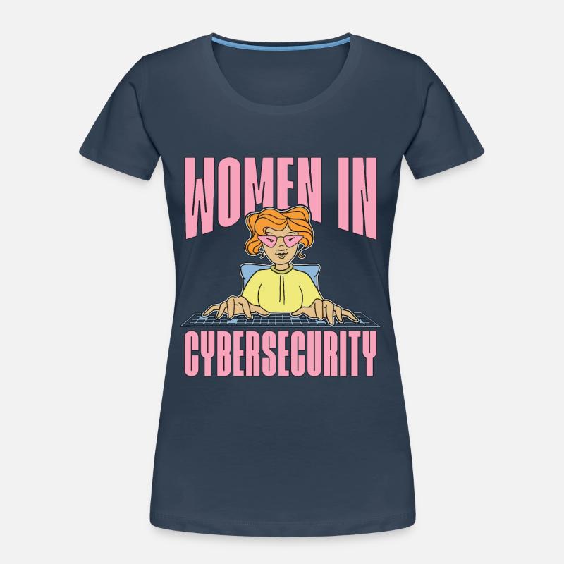 Cybersecurity Women In Cybersecurity Programming Frauen Premium Bio T-Shirt