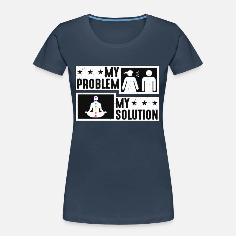 Reiki Lover My Problem My Solution Pictogram Dad Frauen Premium Bio T-Shirt