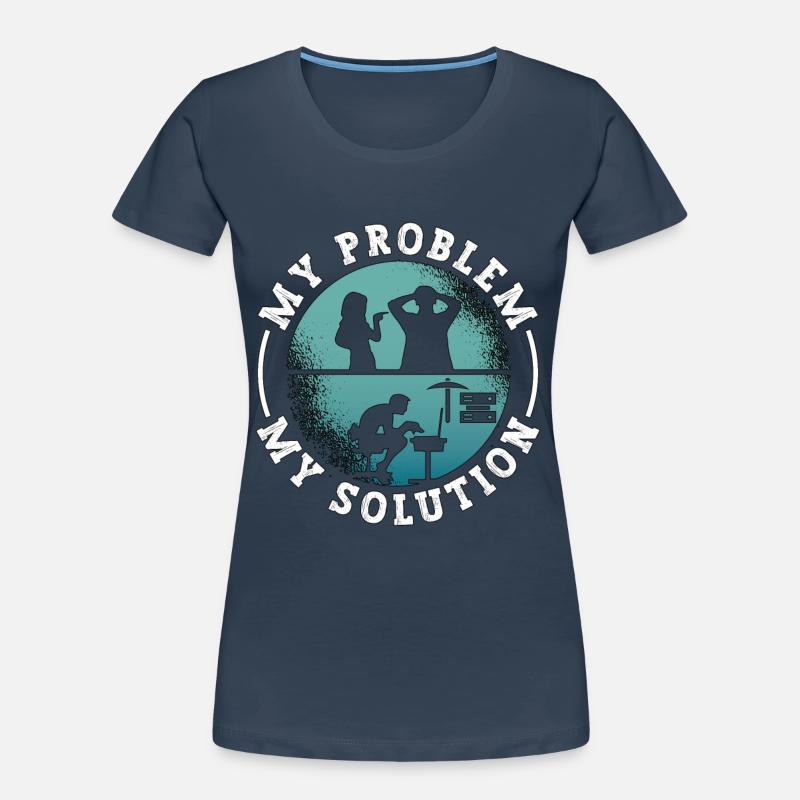 Data Miner My Problem My Pictogram Dad Programmer Frauen Premium Bio T-Shirt