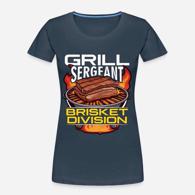 Brisket Barbeque Grill Sergeant Brisket Grilling Women's Premium Organic T-Shirt