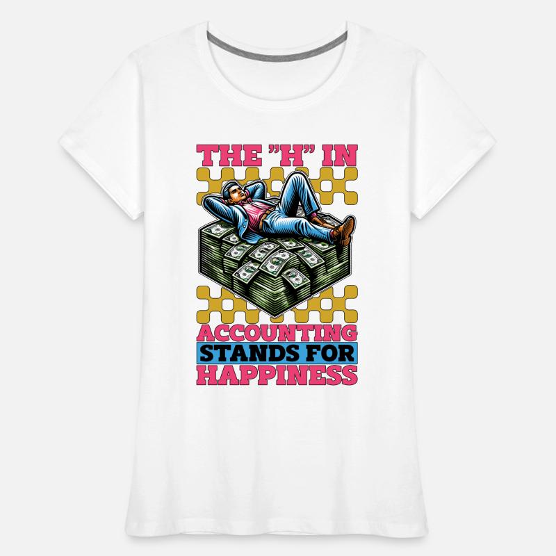 Comptabilité Le H de la comptabilité Stands Tableur T-shirt bio Premium Femme