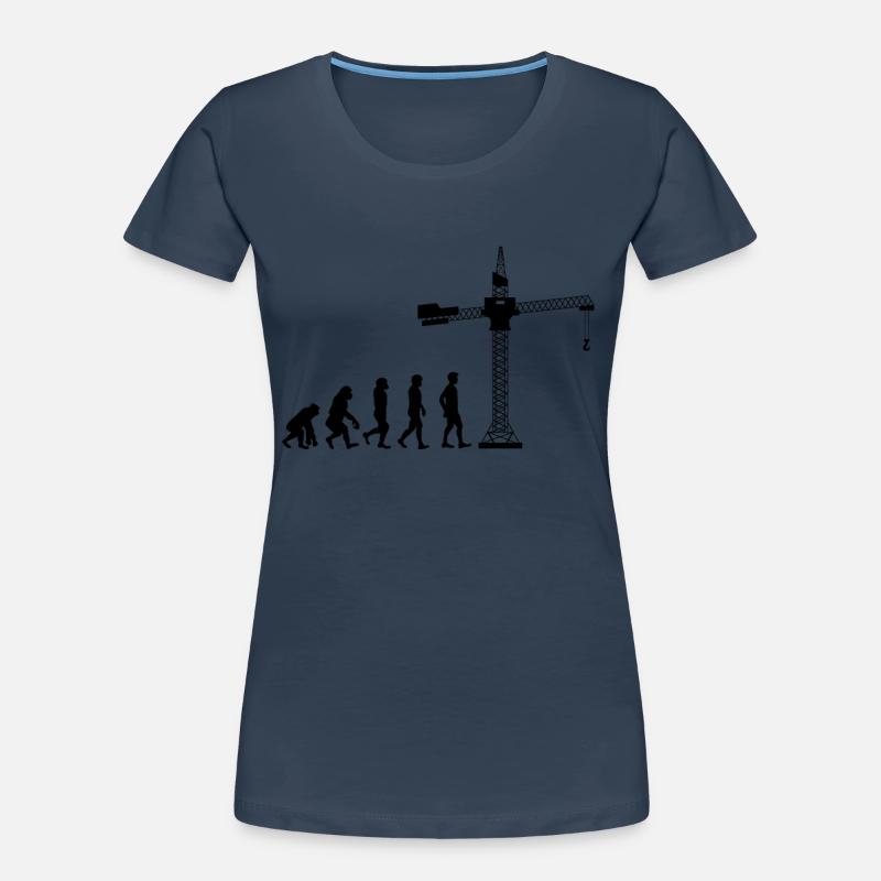 Construction Worker Construction Crane Operator Crane Driver Gift Idea Women's Premium Organic T-Shirt