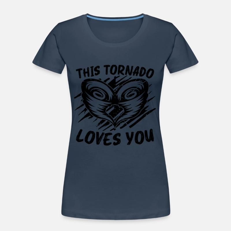 This Tornado Loves Tornadoes Storms Tornado Chaser Women's Premium Organic T-Shirt