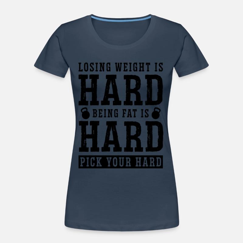 Perdre du poids est difficile zéro glucides faible amant de glucides T-shirt bio Premium Femme