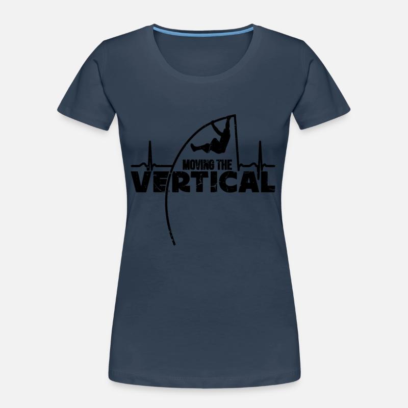 Moving The Vertical Pole Jumping Pole Vaulter Frauen Premium Bio T-Shirt