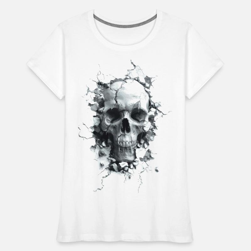 Breakthrough Skull Frauen Premium Bio T-Shirt